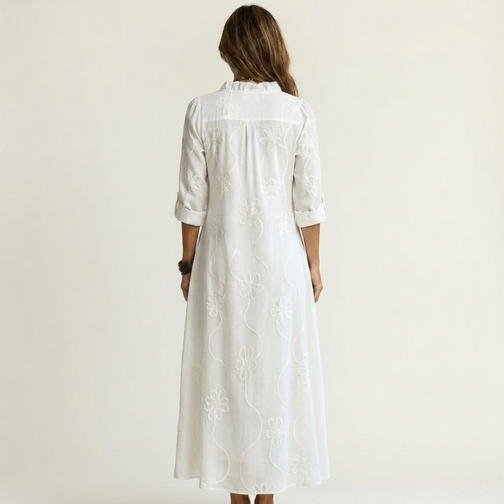 Mariam | Maxi Dress with Tonal Floral Detail