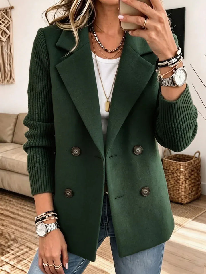 Tiziana | Elegant Blazer with Knit Sleeves