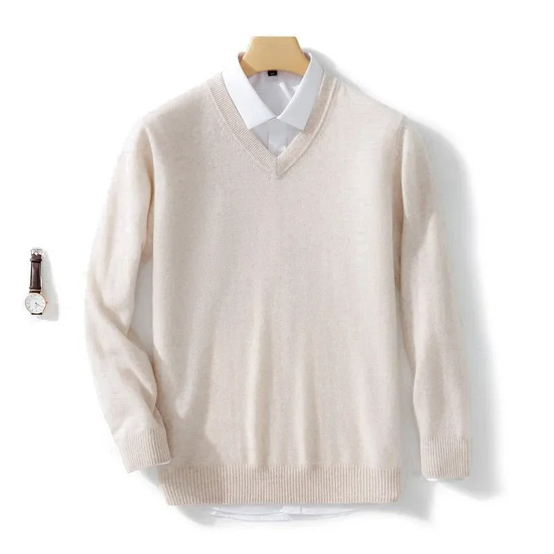 Floris | Elegant V-Neck Jumper