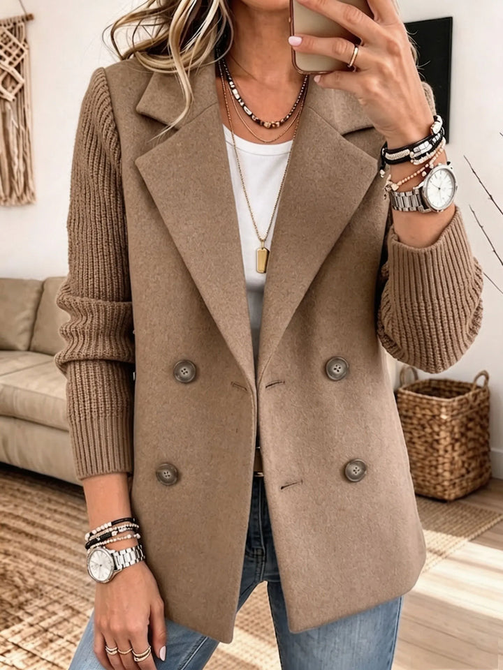 Carla | Elegant Blazer with Ribbed Sleeves