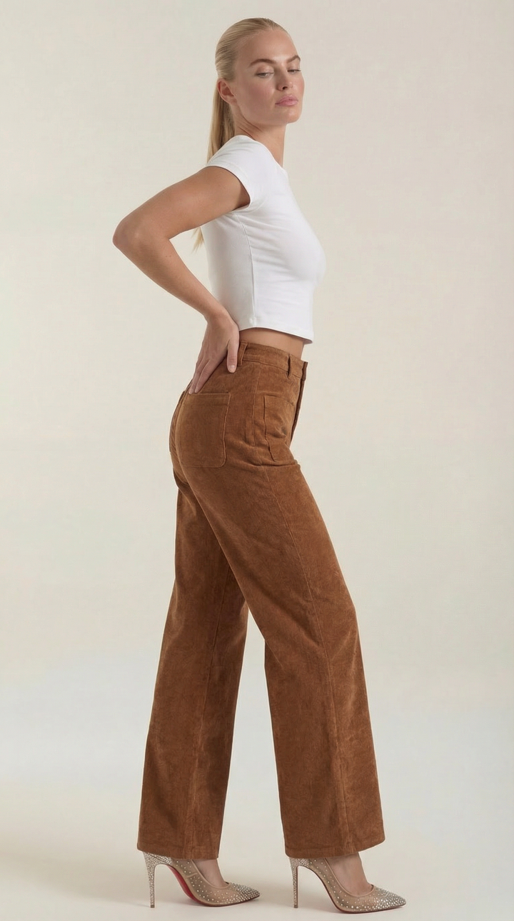 Allison Wide Corduroy Trousers