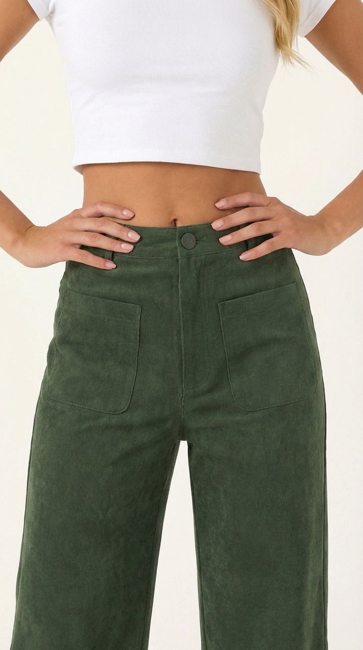 Allison Wide Corduroy Trousers