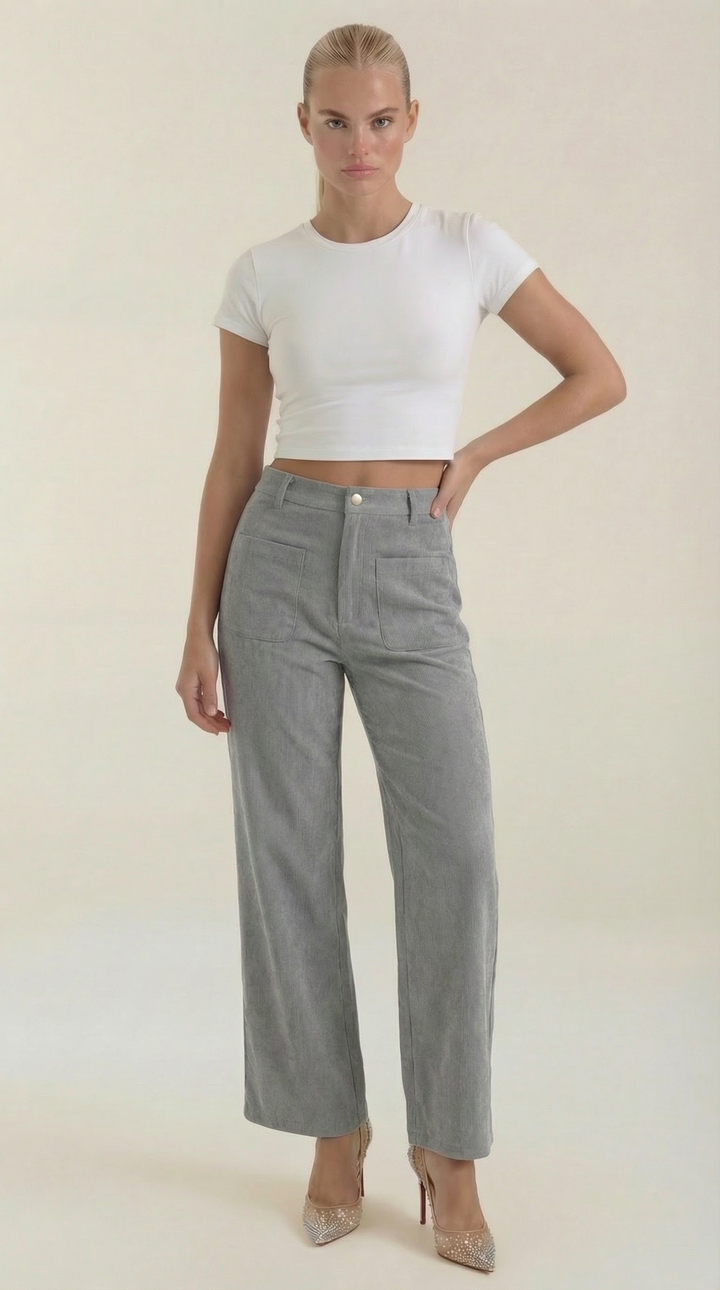 Allison Wide Corduroy Trousers
