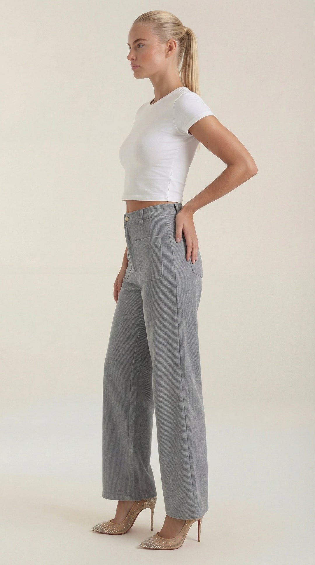 Allison Wide Corduroy Trousers