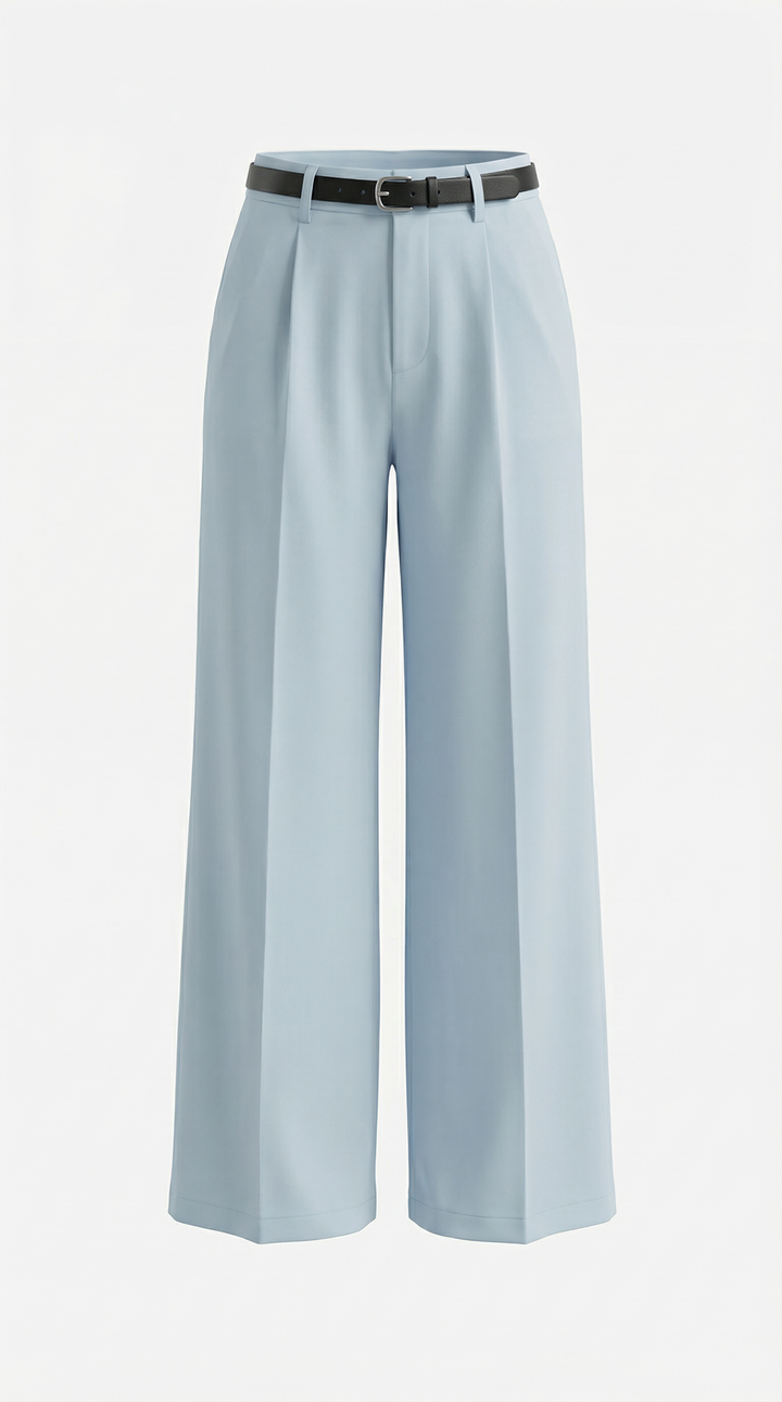 Bertha Wide Leg Fabric Trousers