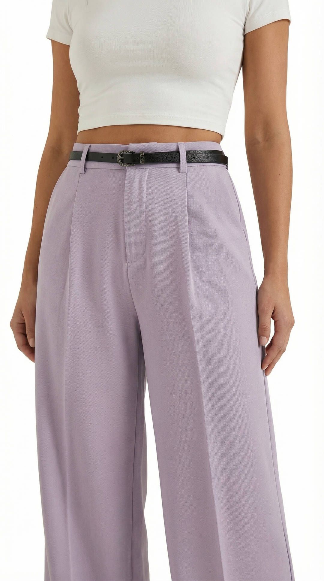 Bertha Wide Leg Fabric Trousers