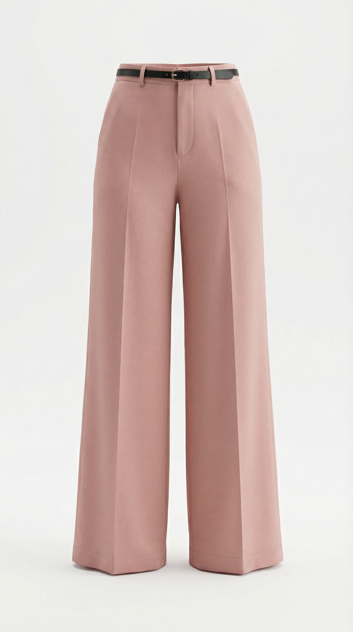 Bertha Wide Leg Fabric Trousers