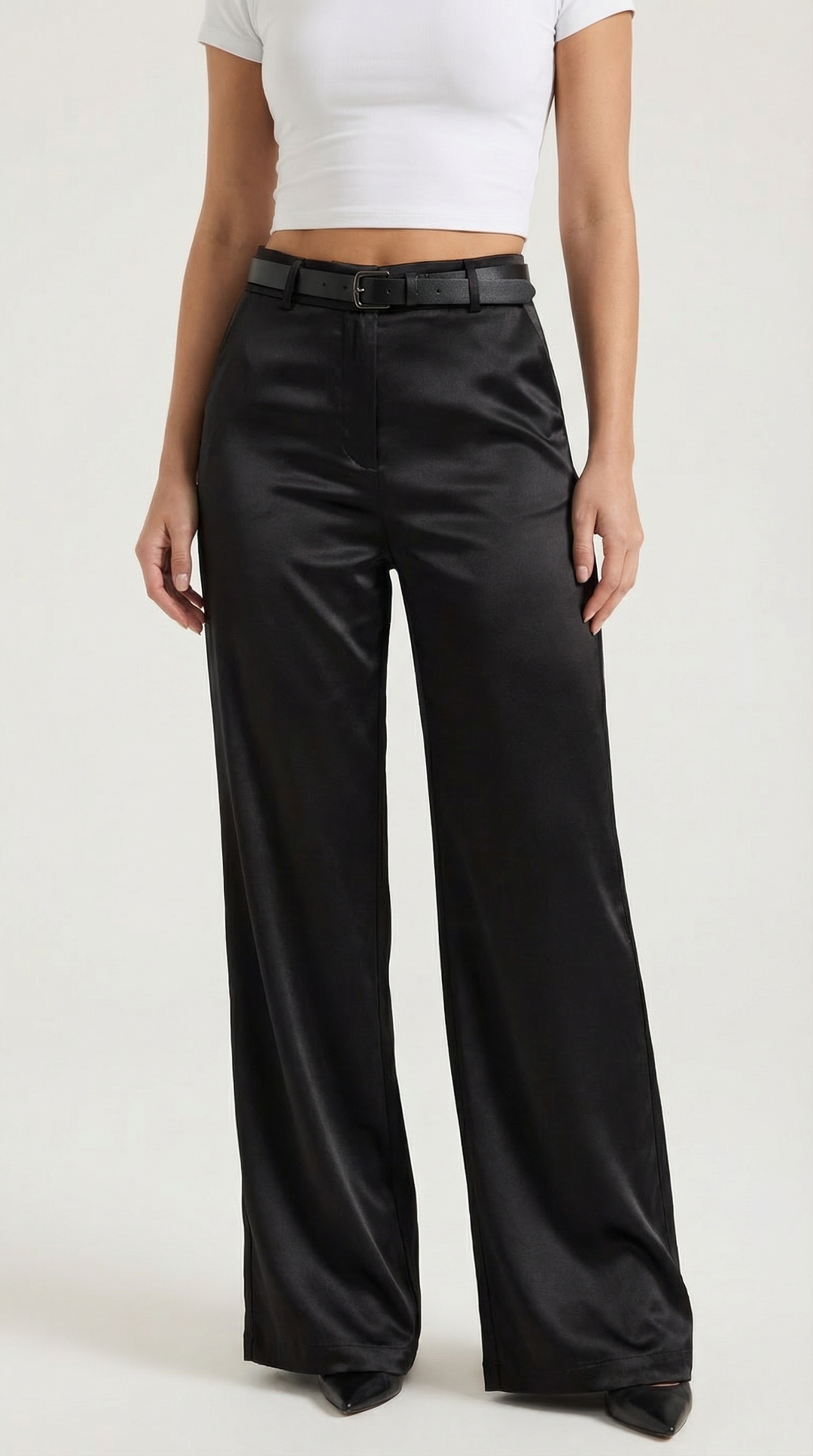 Bertha Wide Leg Fabric Trousers