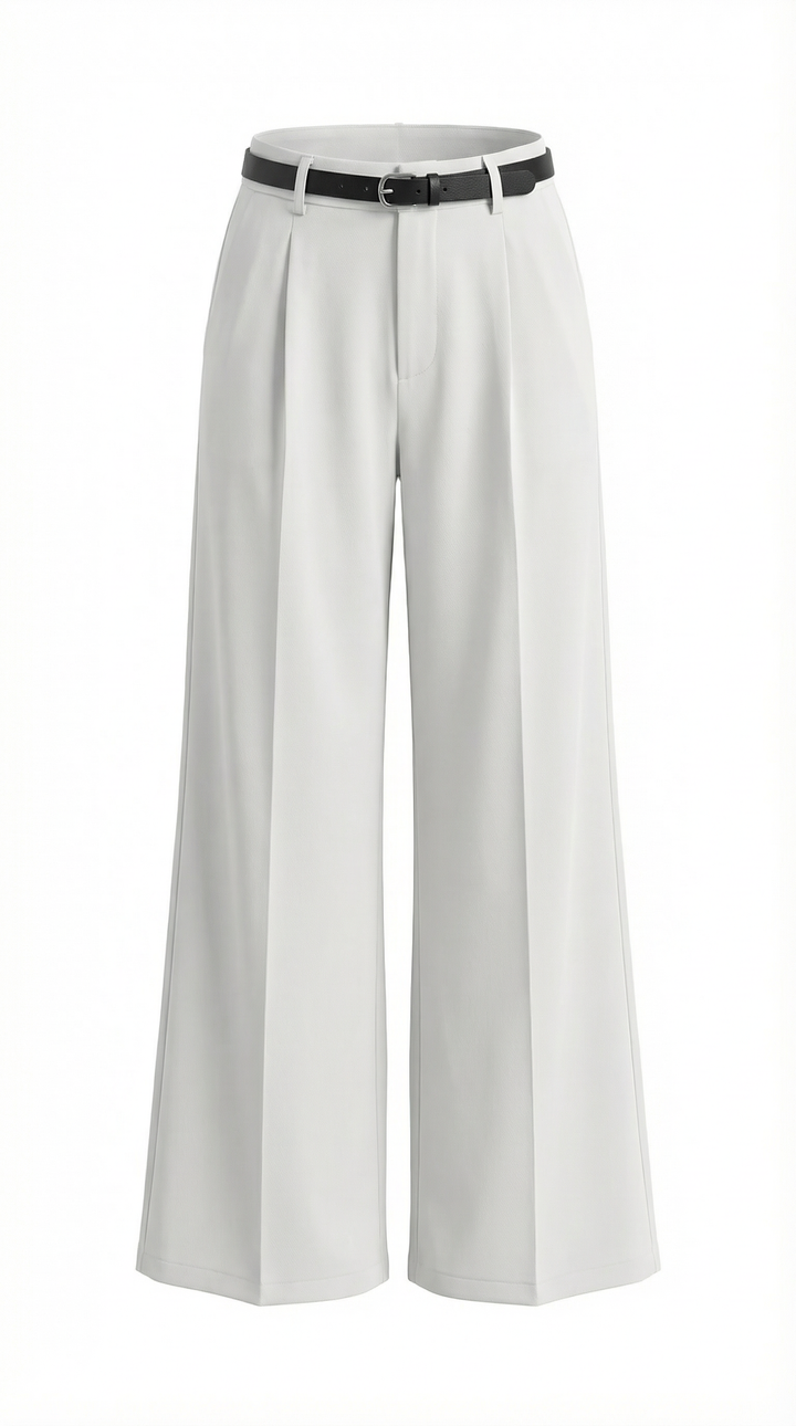 Bertha Wide Leg Fabric Trousers