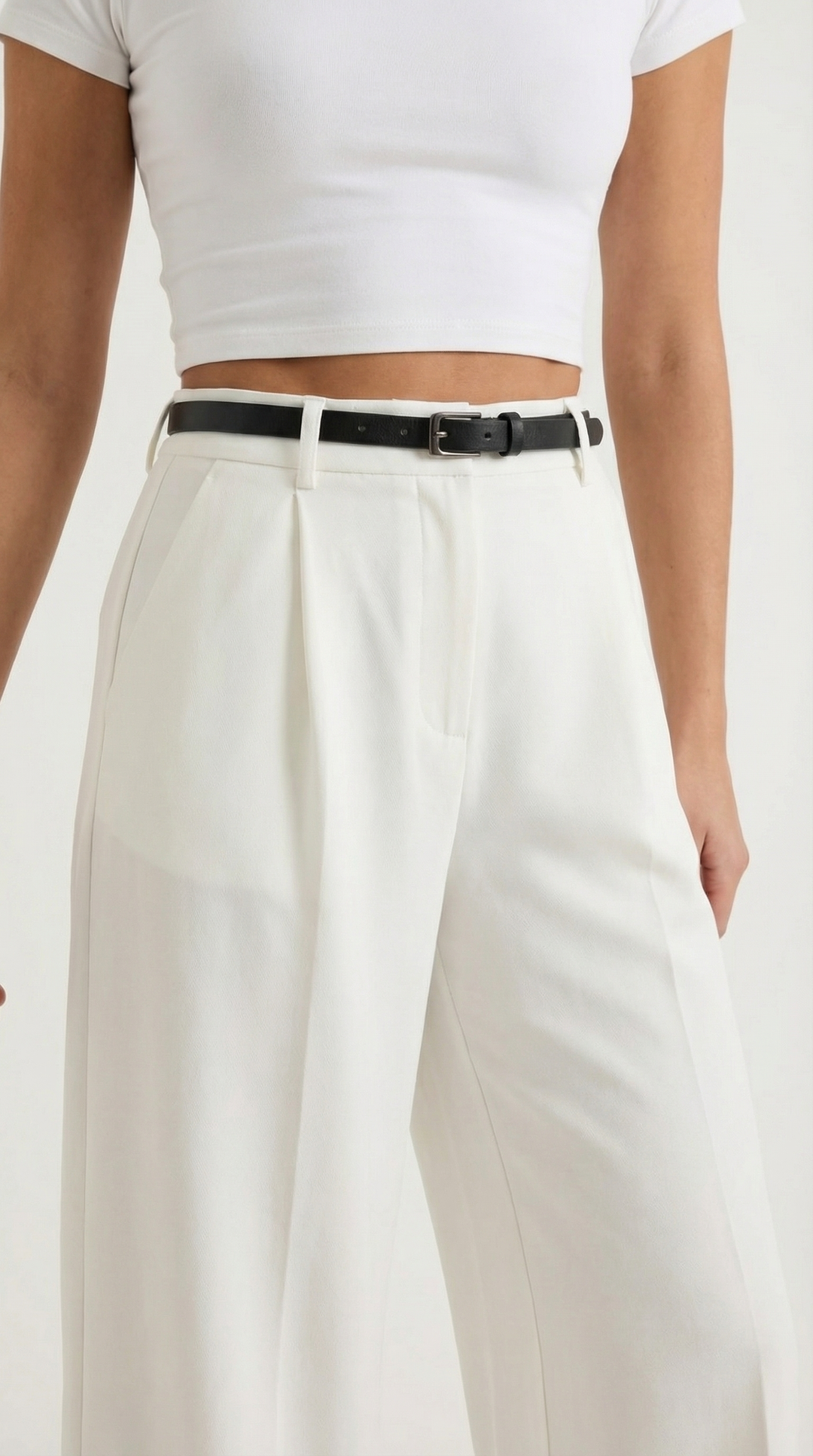 Bertha Wide Leg Fabric Trousers