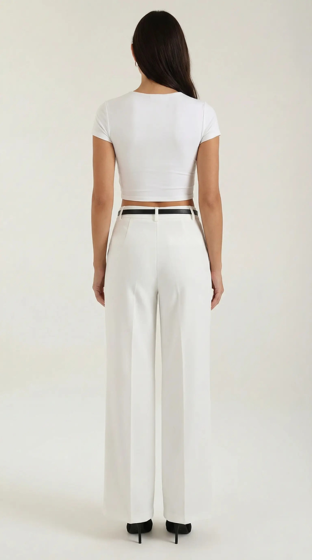 Bertha Wide Leg Fabric Trousers