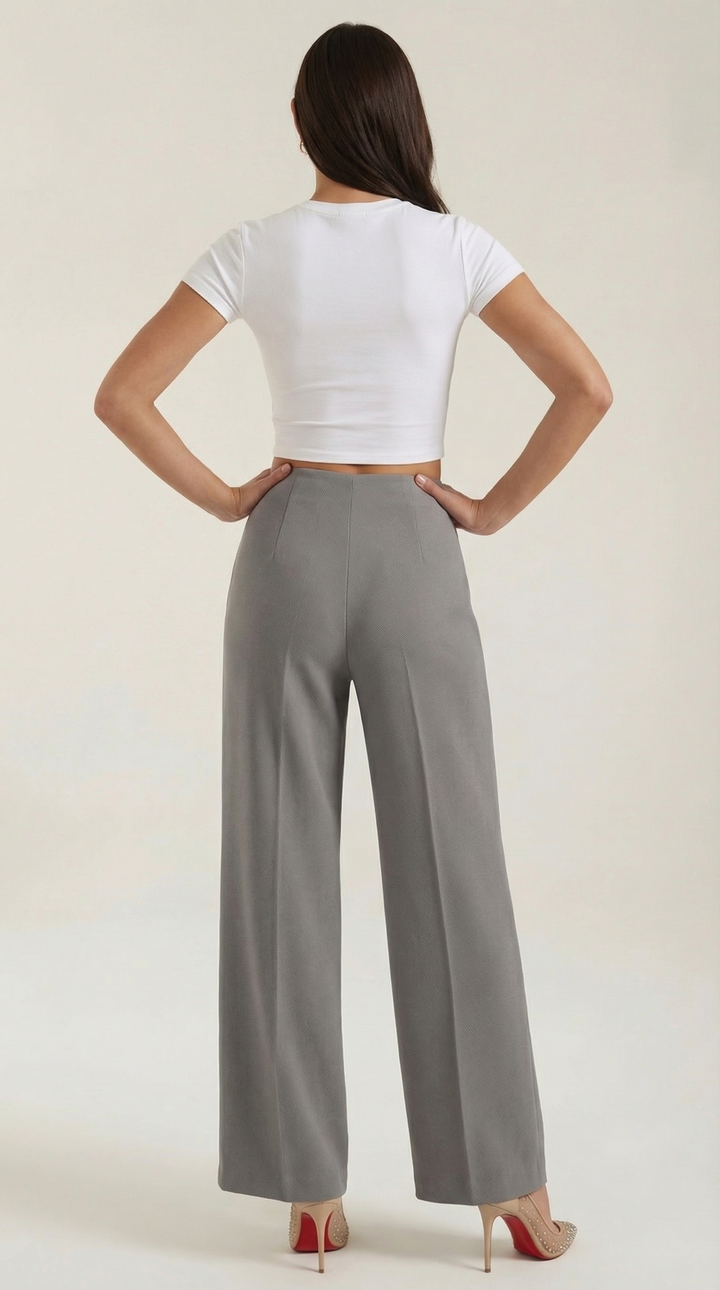 Brooke Mid-Rise Baggy Trousers