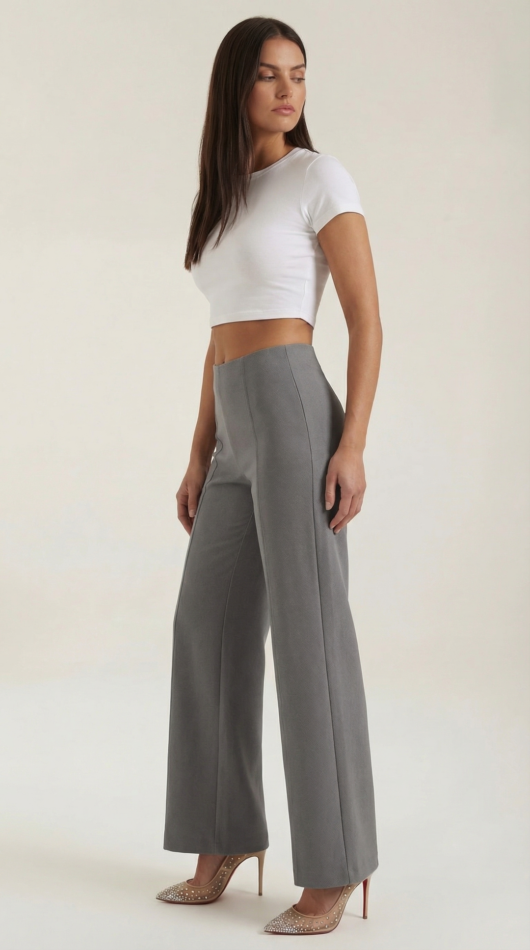 Brooke Mid-Rise Baggy Trousers