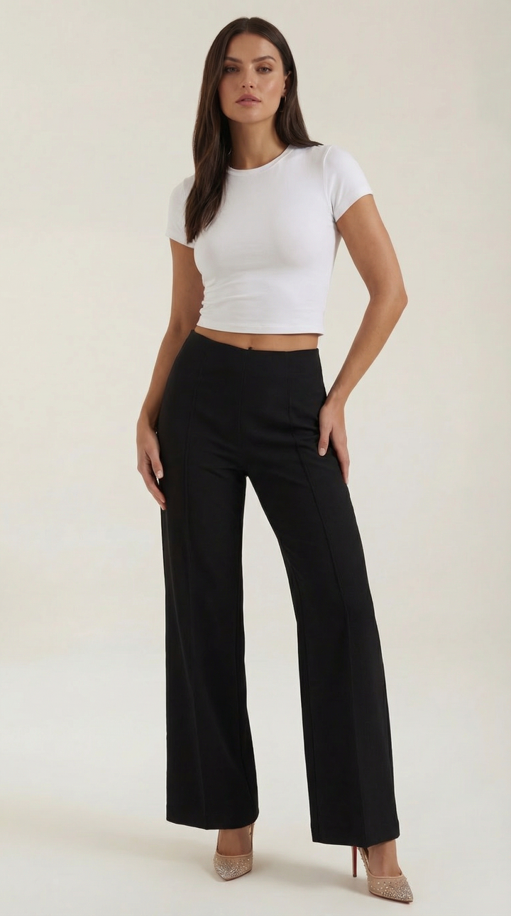 Brooke Mid-Rise Baggy Trousers