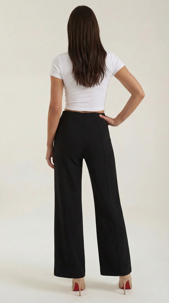 Brooke Mid-Rise Baggy Trousers