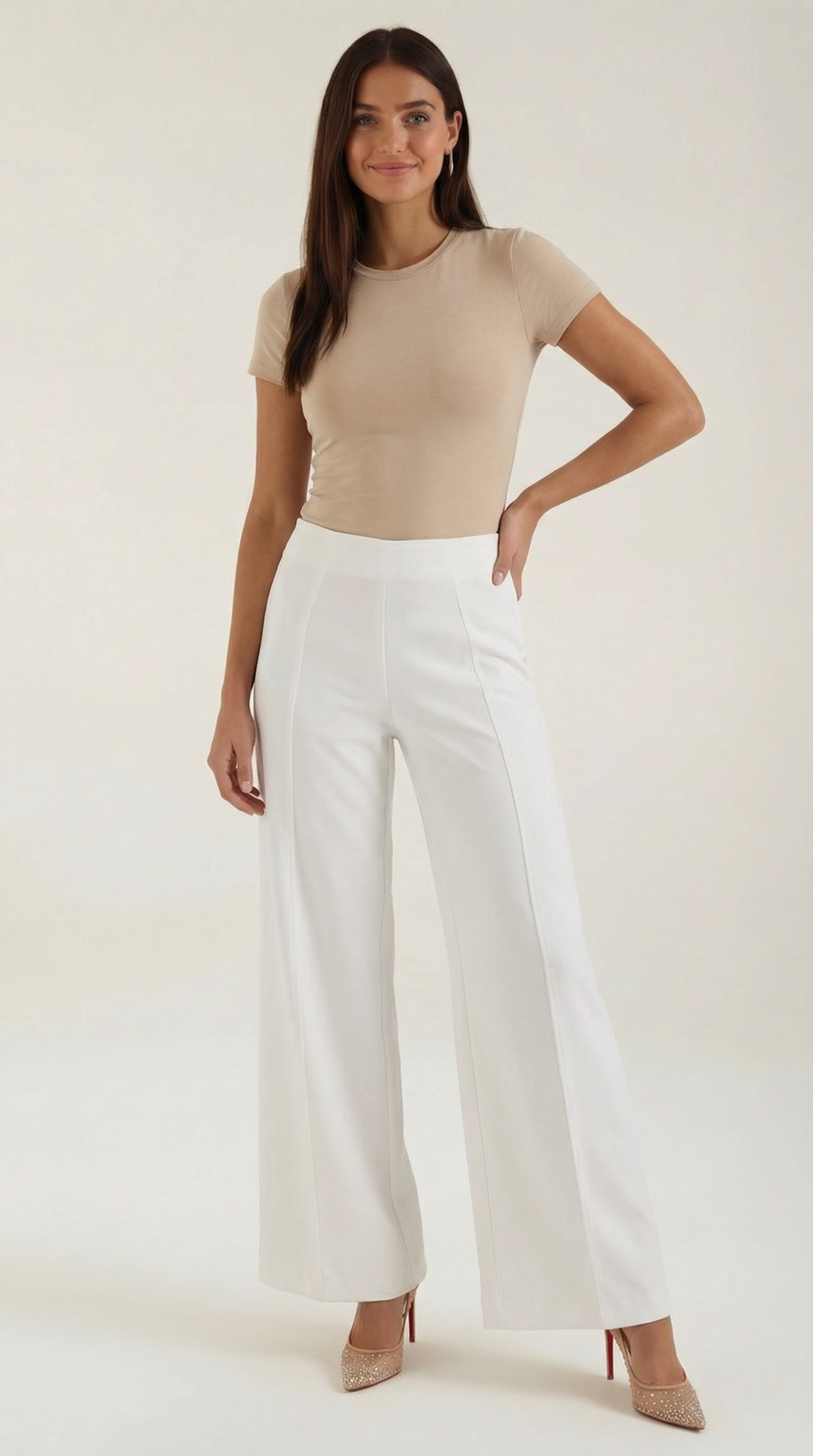 Brooke Mid-Rise Baggy Trousers