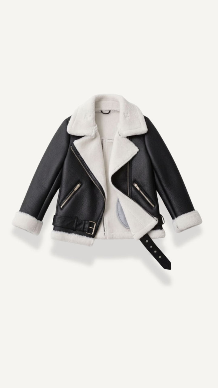 Christine fleece belted jacket