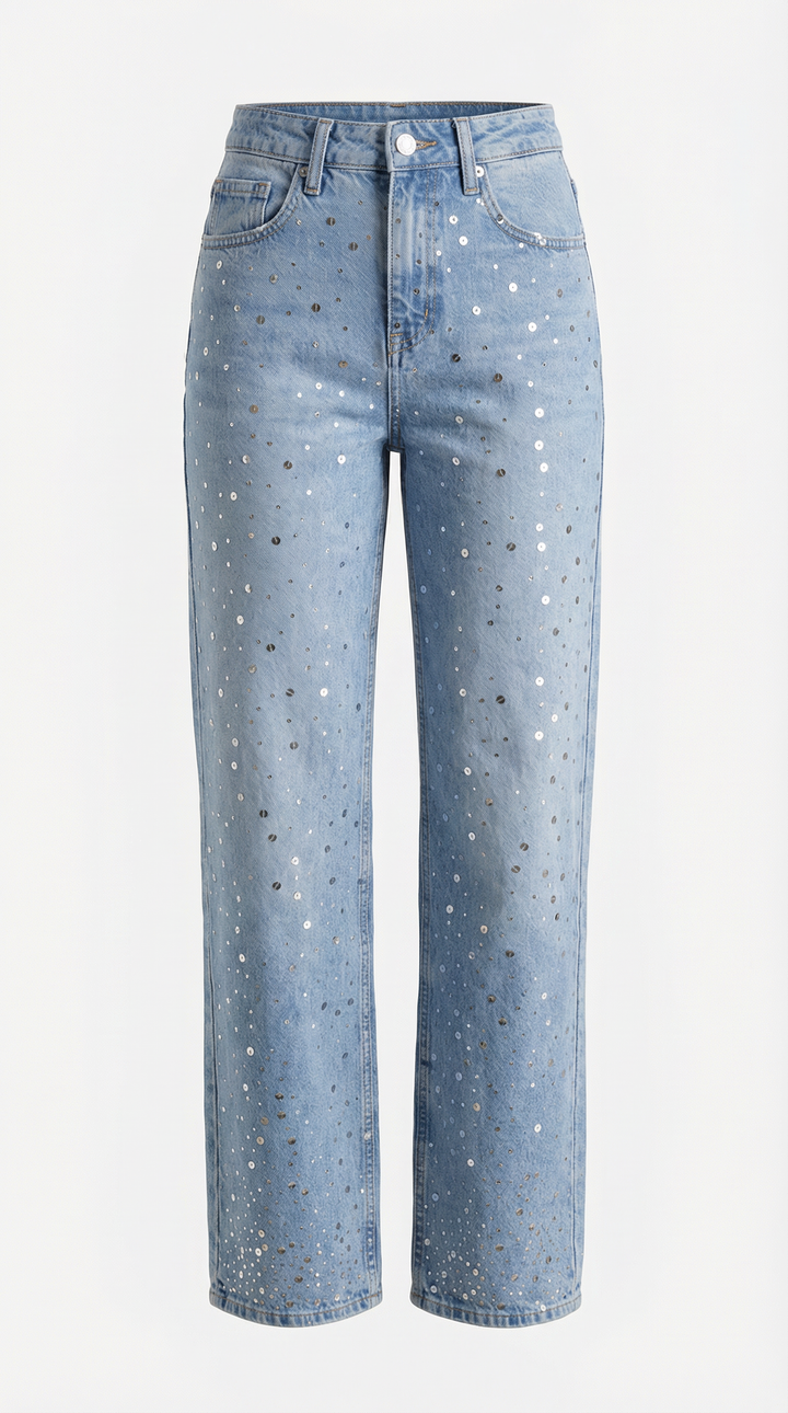 Sparkling Dawn Loose Jeans