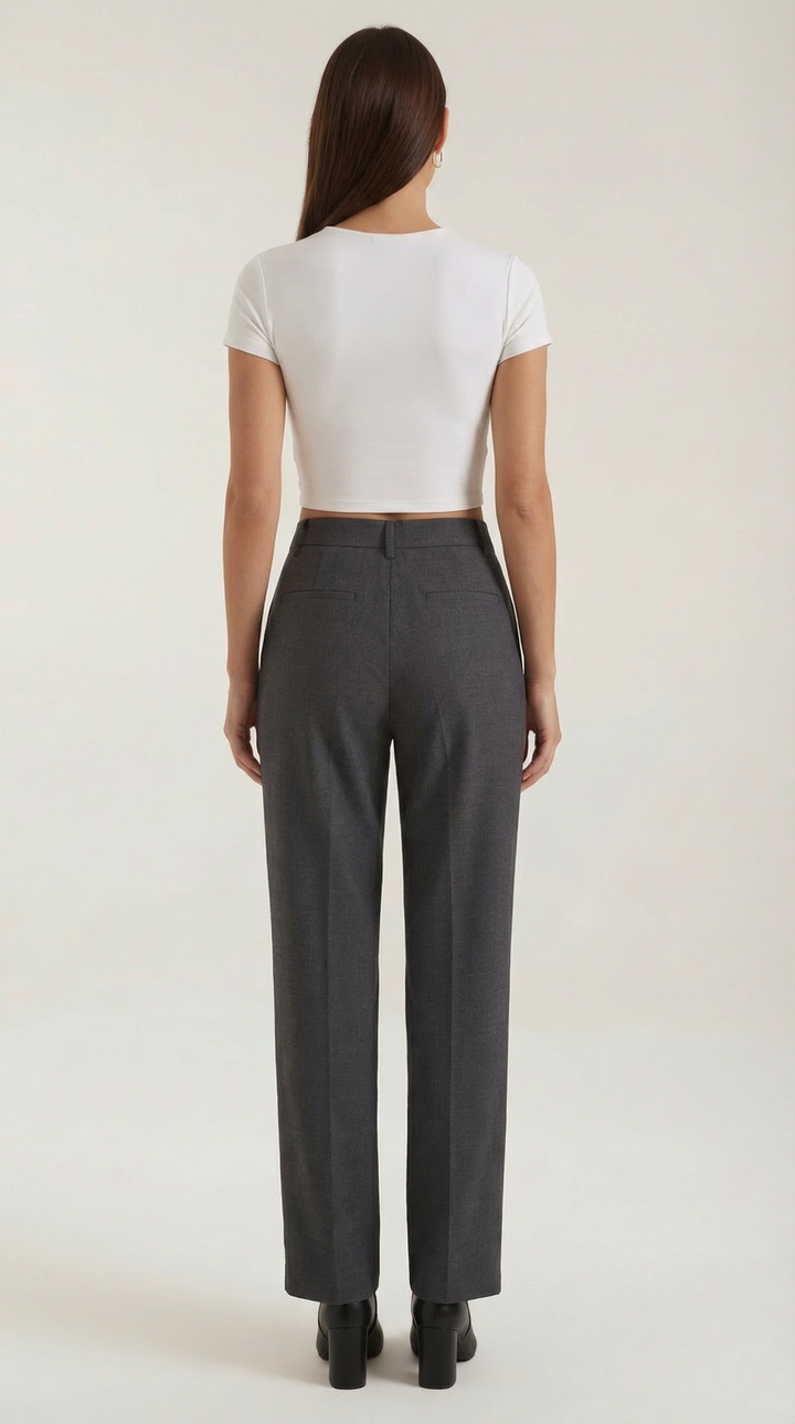 Dorothy Pleated Straight Trousers