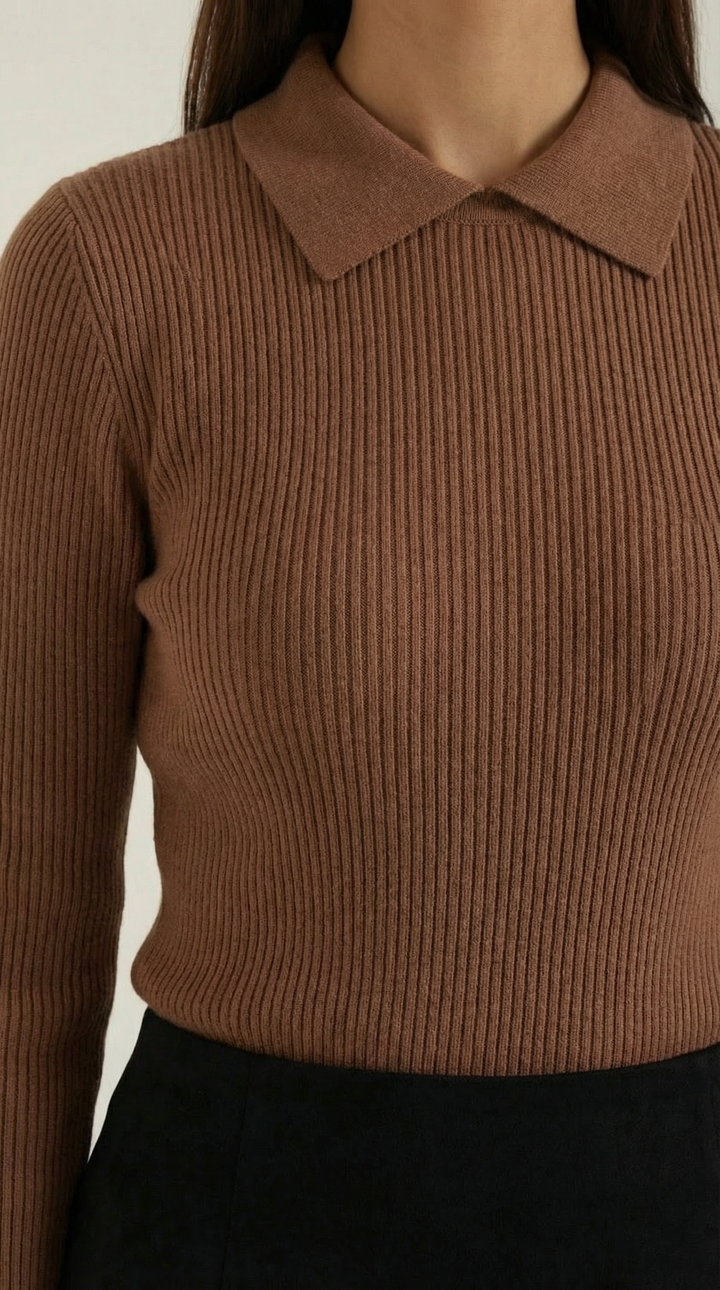 Wool Turtleneck Sweater - Gail Long Sleeve