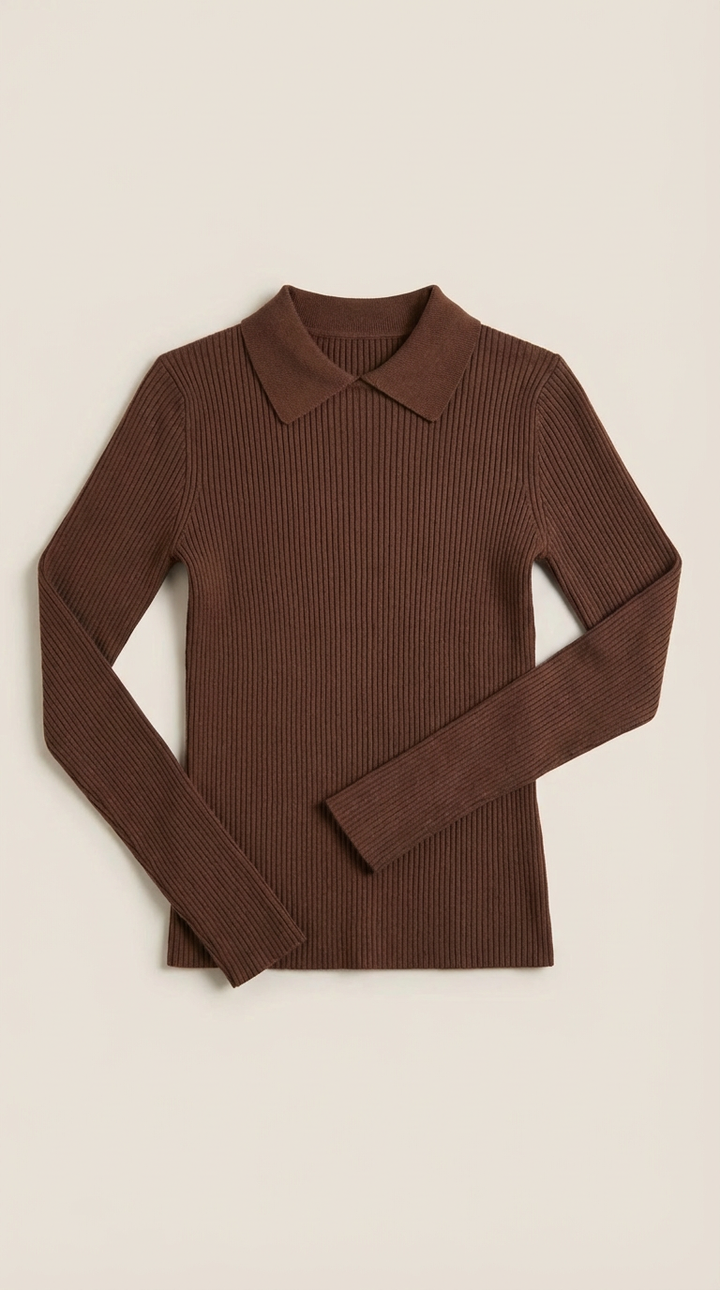 Wool Turtleneck Sweater - Gail Long Sleeve