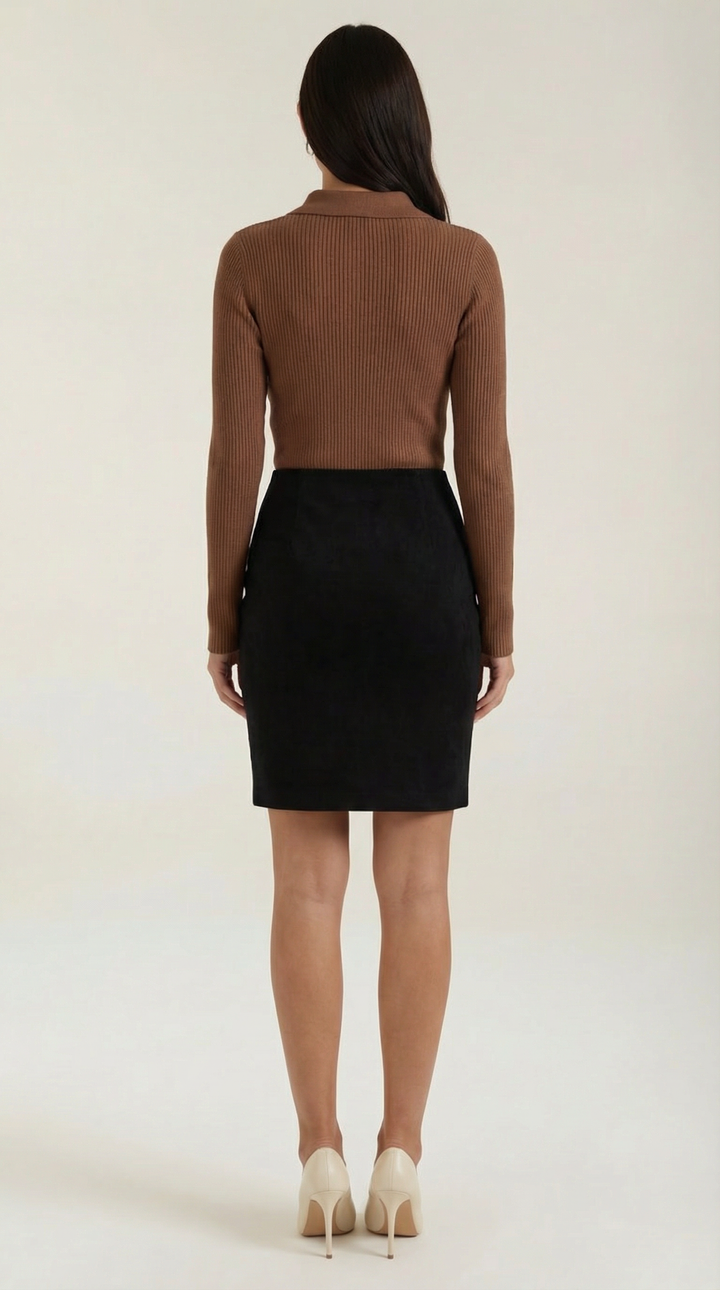 Wool Turtleneck Sweater - Gail Long Sleeve