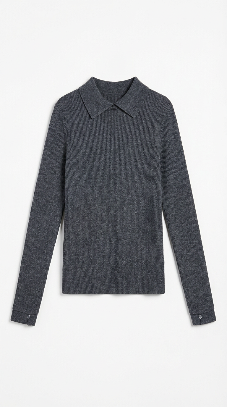 Wool Turtleneck Sweater - Gail Long Sleeve