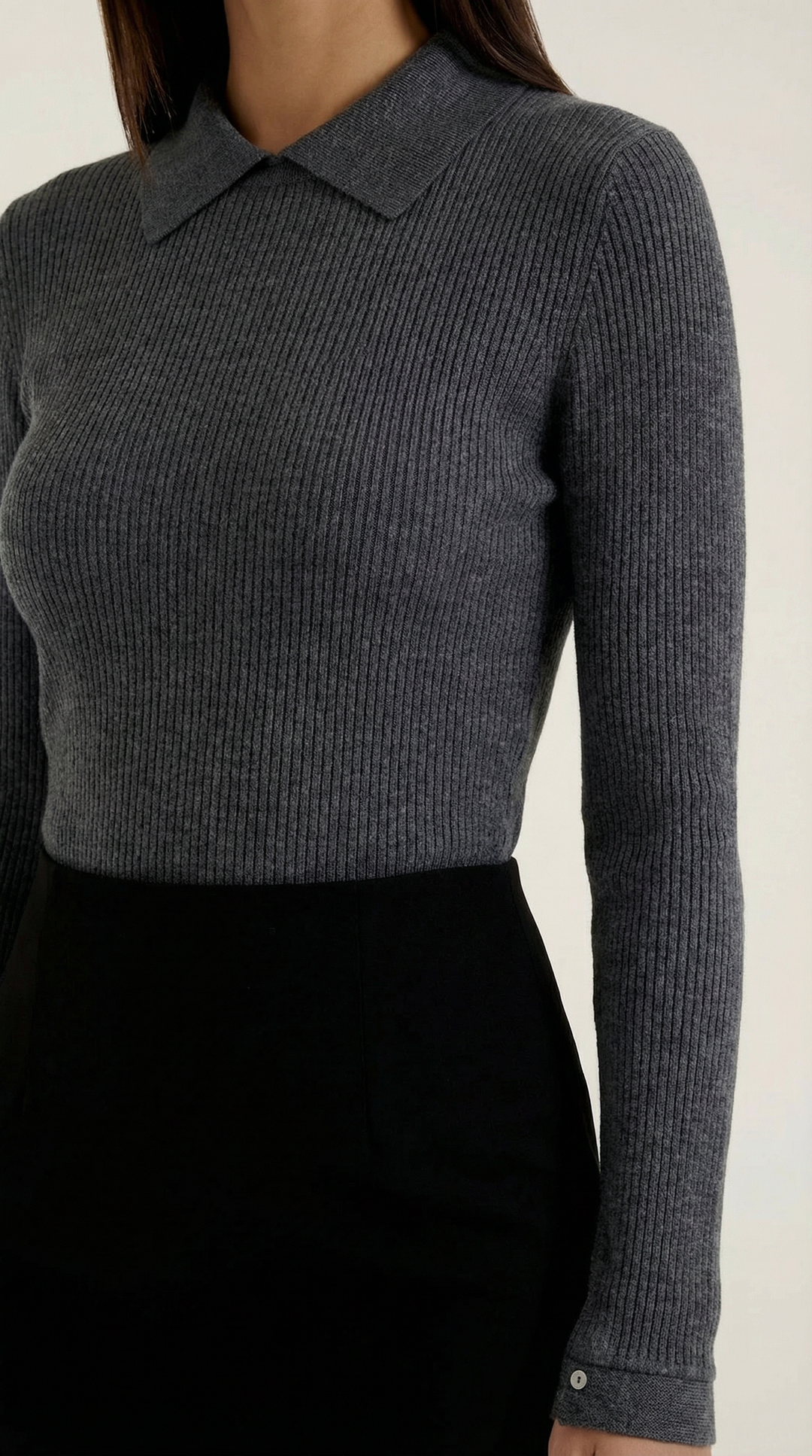 Wool Turtleneck Sweater - Gail Long Sleeve