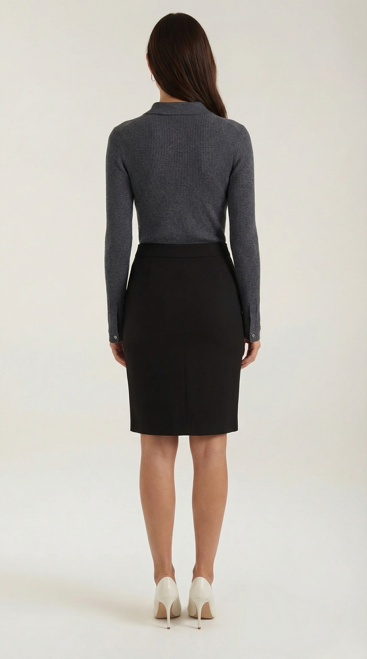 Wool Turtleneck Sweater - Gail Long Sleeve