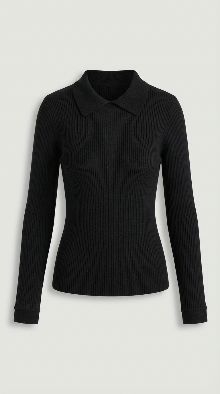 Wool Turtleneck Sweater - Gail Long Sleeve