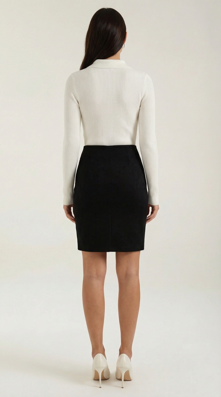 Wool Turtleneck Sweater - Gail Long Sleeve