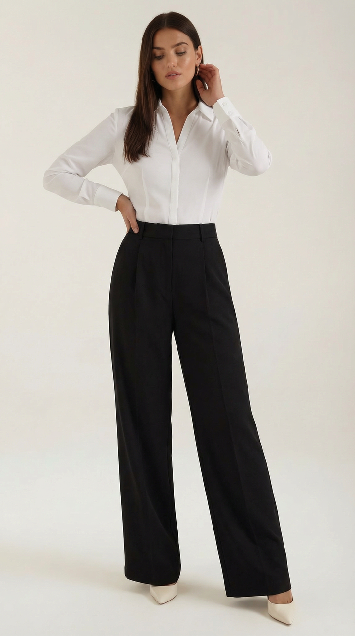 Hazel Wide-Leg Trousers
