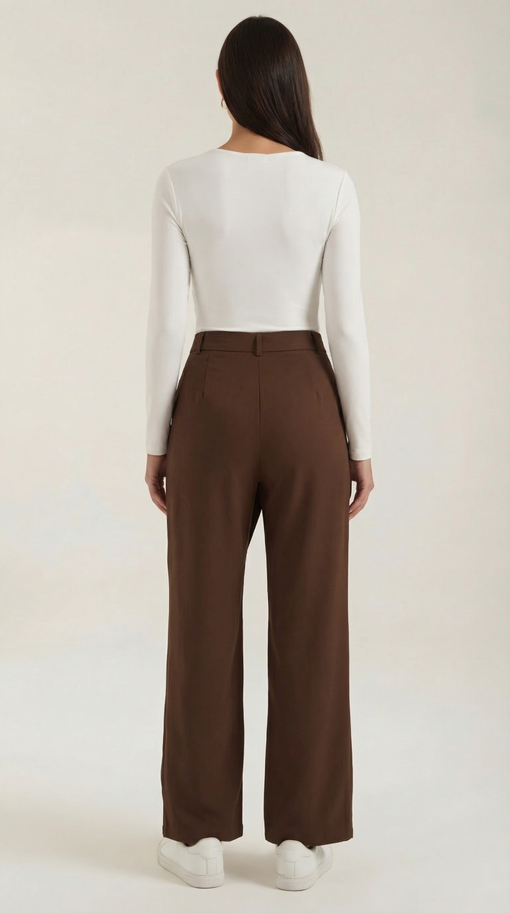 Asymmetric Denim Trousers
