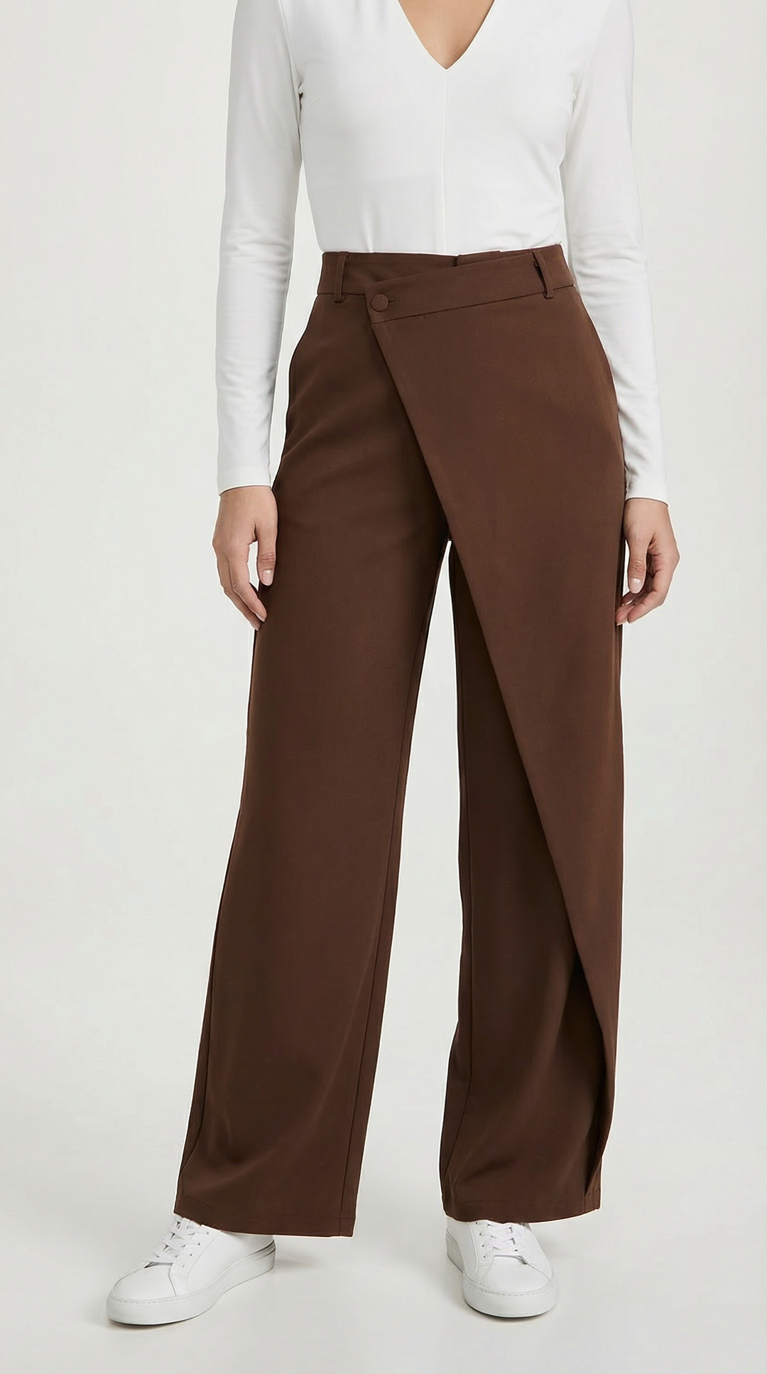 Asymmetric Denim Trousers