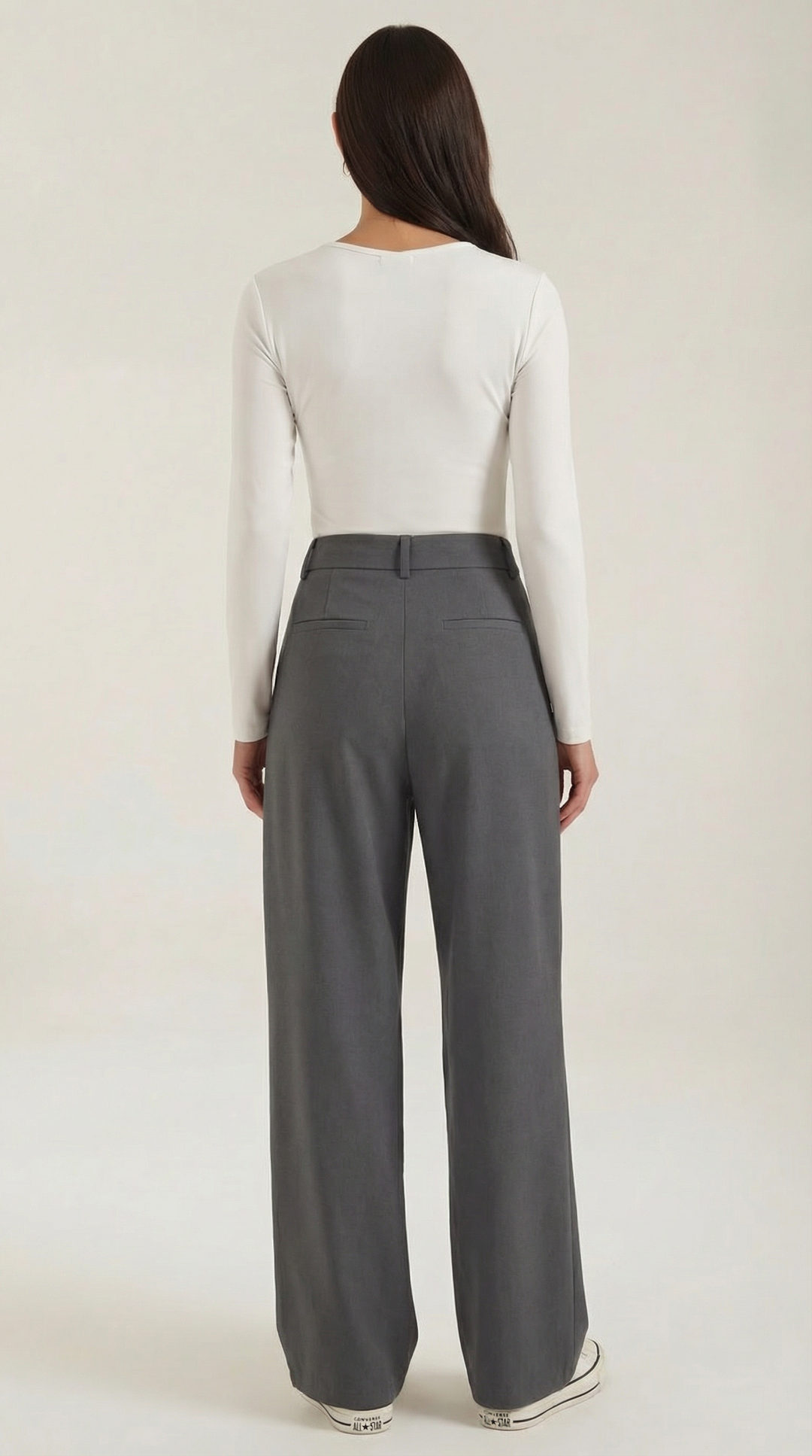 Asymmetric Denim Trousers