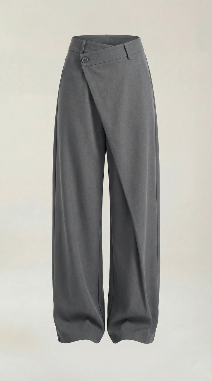 Asymmetric Denim Trousers