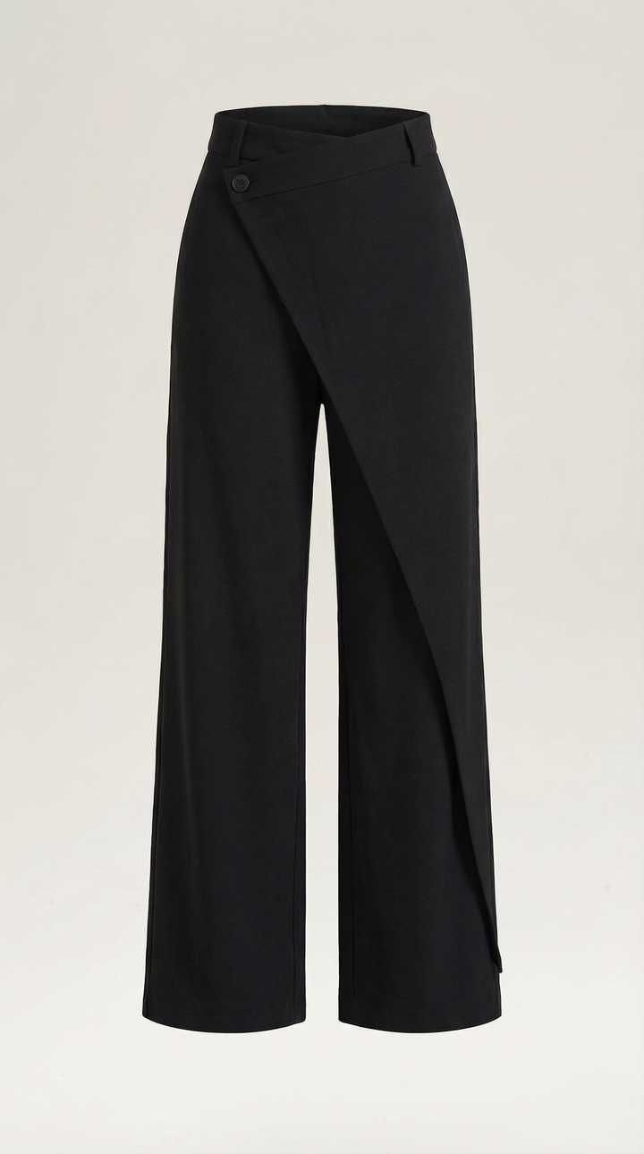 Asymmetric Denim Trousers