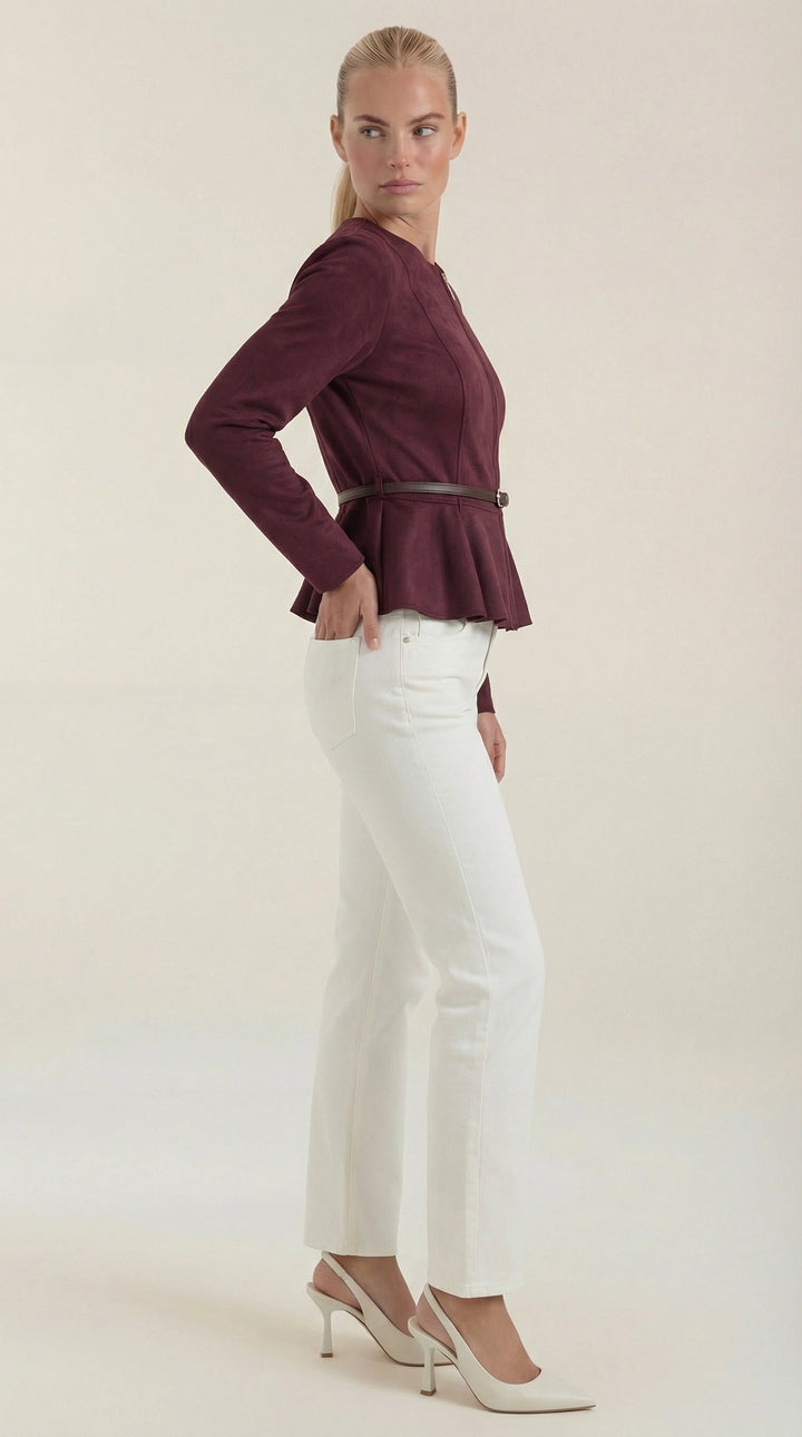 Josie Jacket with Peplum Detail