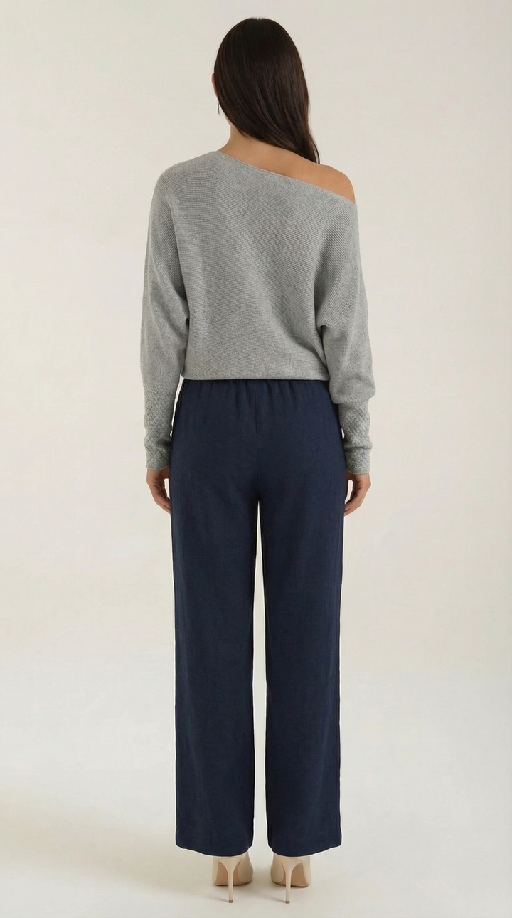 Kendra wide leg jeans with drawstring