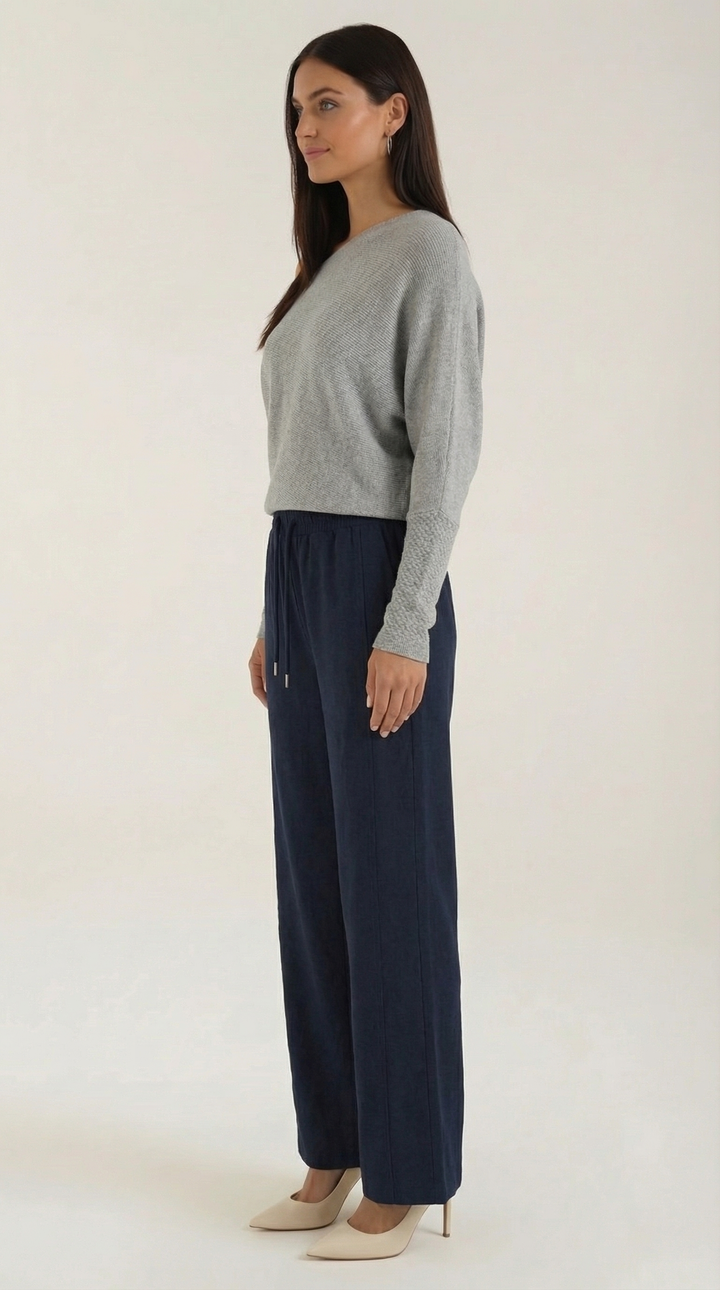 Kendra wide leg jeans with drawstring