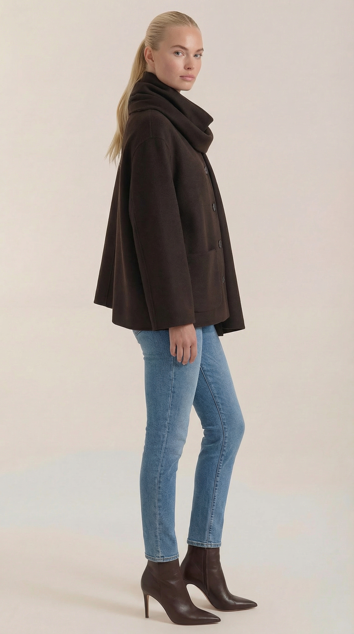 Kristina Cozy Coat-Cape