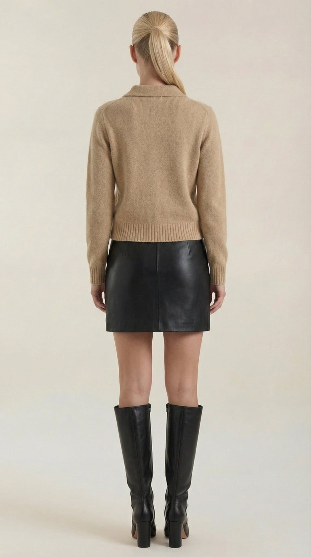 Kristy Knitted Polo Sweater