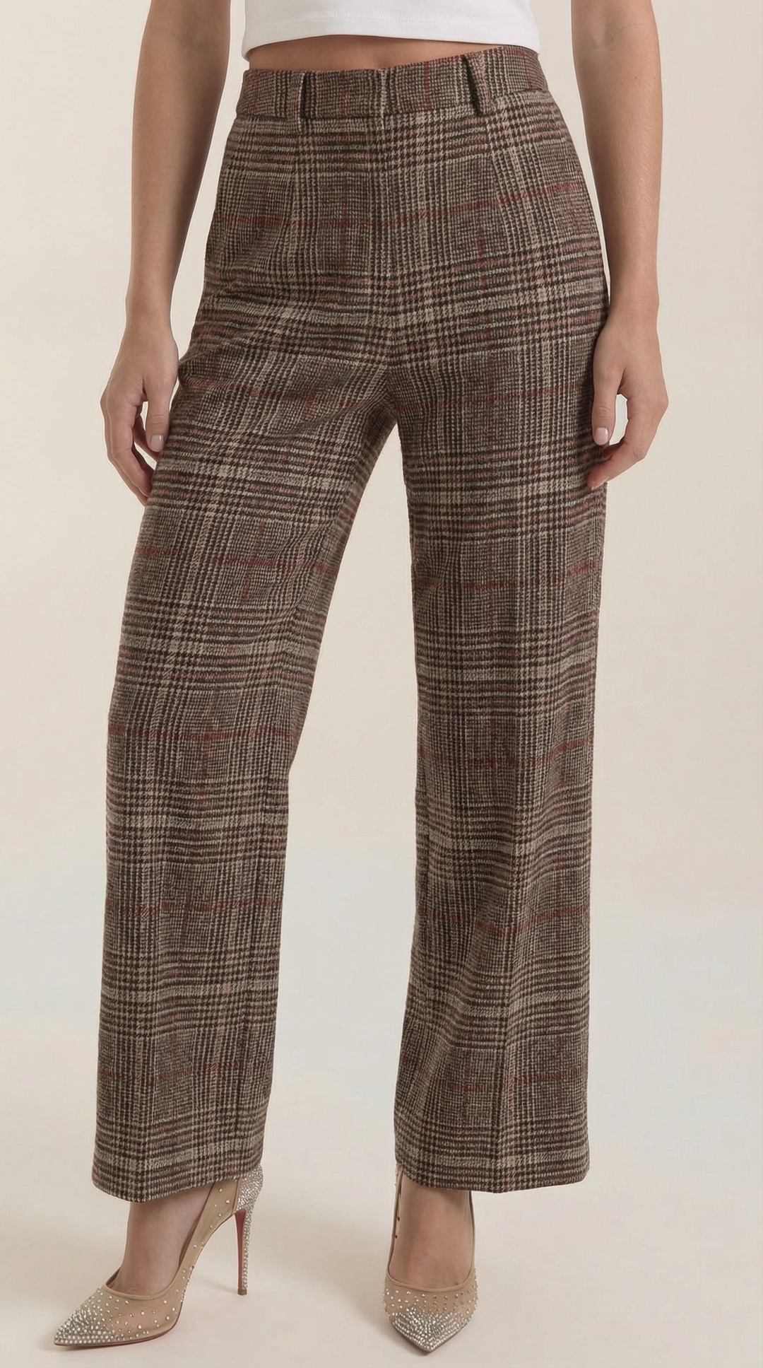 Leigh Plaid Trousers