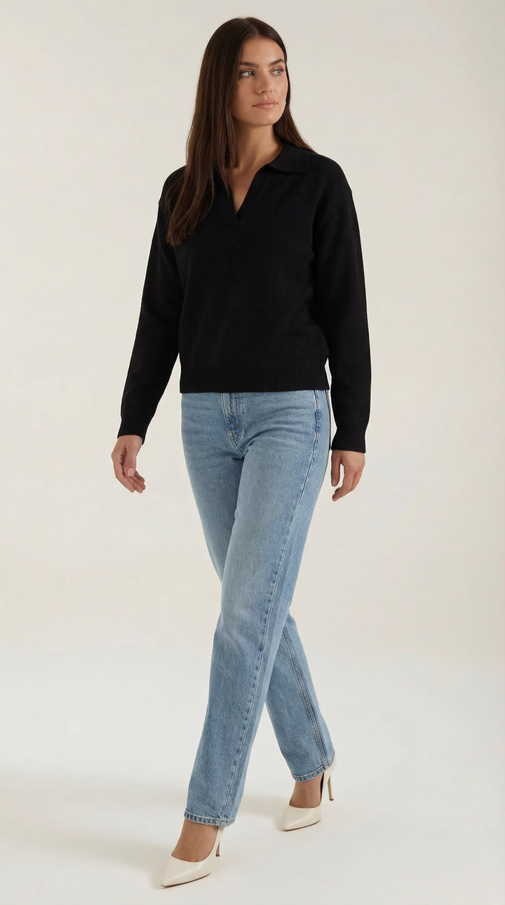 Margaret Casual V-neck Sweater