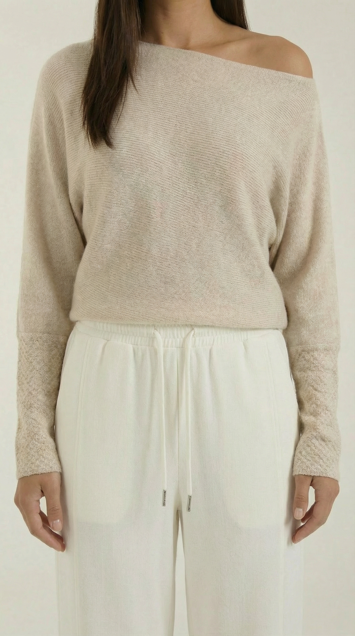 Mildred Off-Shoulder Knit Sweater