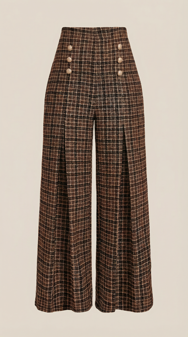 Naomi Plaid Trousers