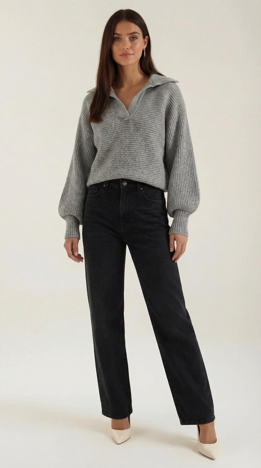 Chunky knit turtleneck sweater
