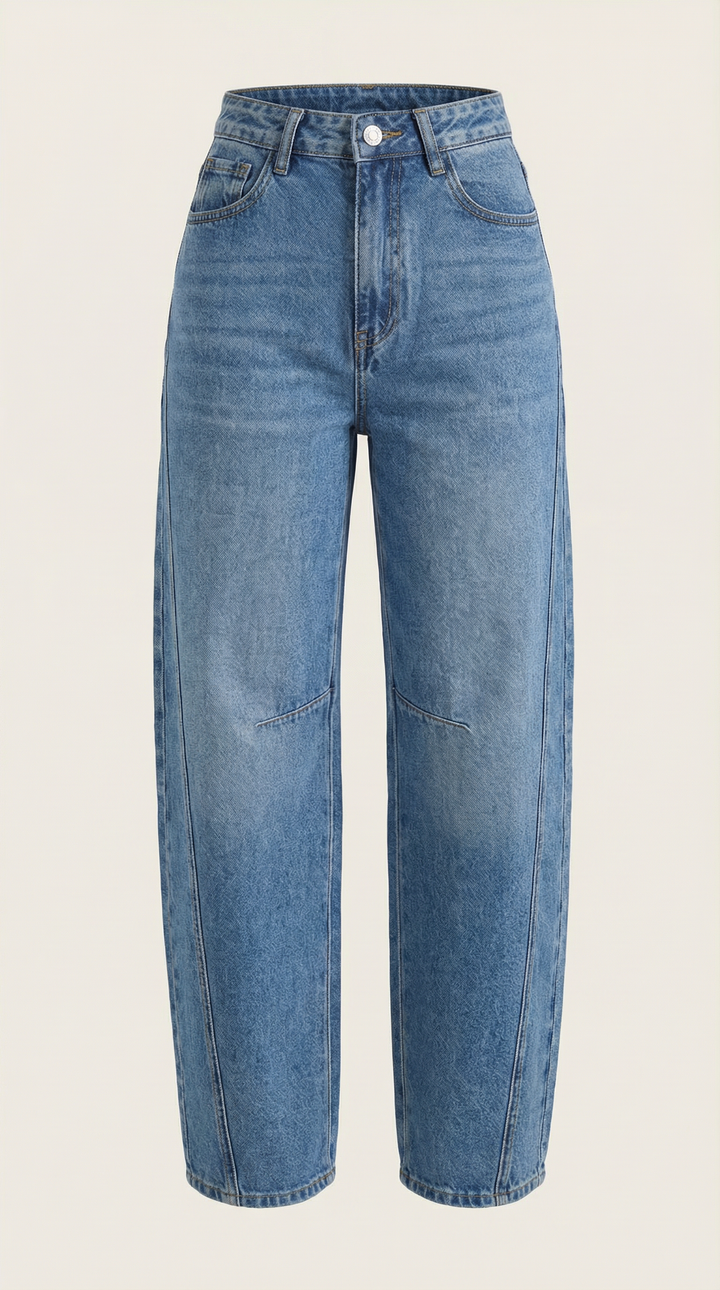 Vicki High-Waist Barrel Leg Jeans