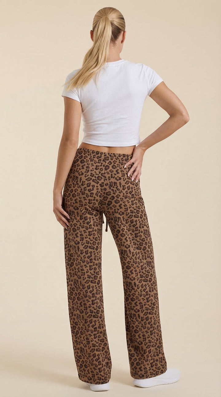Cleo Trousers - Leopard Print