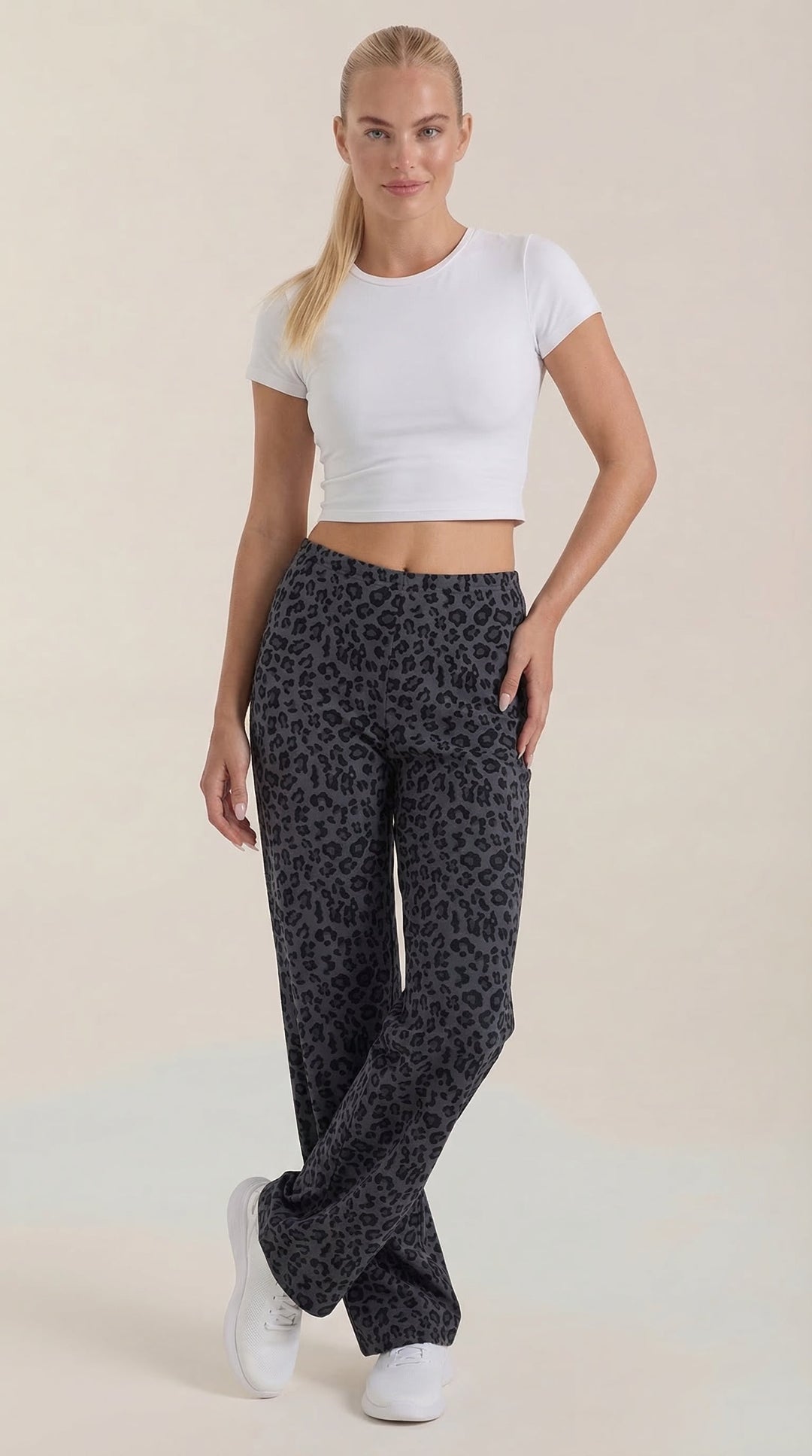 Cleo Trousers - Leopard Print